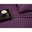 Elegant Comfort Luxuriöse, weiche Bettlaken Dobby Stripe 1500, Premium-Hotelqualität, Mikrofaser, Weichheit, Knitter- und lichtbeständig (4-teilig), Twin, gestreift, Sangria-Violett