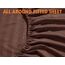 Elegant Comfort Luxuriöse, weiche Bettlaken Dobby Stripe 1500, Premium-Hotelqualität, Mikrofaser, Weichheit, Knitter- und lichtbeständig (4-teilig) Bettwäsche-Set, Twin, gestreift, Espresso-Braun