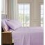 Elegant Comfort Luxuriöses, weiches Bettlaken, Dobby Stripe 1500, Premium-Hotelqualität, Mikrofaser, Weichheit, Knitter- und lichtbeständig (6-teilig), Doppelbett-Bettwäsche-Set, Lavendel