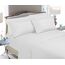 Elegant Comfort Luxuriöse, weiche Bettwäsche, 1500, hochwertige Hotelqualität, Mikrofaser, weich, Knitter- und lichtbeständig (6-teilig), Kingsize-Bett, Weiß