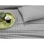 Elegant Comfort Luxuriöse, weiche Bettwäsche Dobby Stripe 1500, Premium-Hotelqualität, Mikrofaser, Weichheit, Knitter- und lichtbeständig (6-teilig), Kingsize-Bett, gestreift, Silbergrau