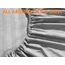 Elegant Comfort Luxuriöse, weiche Bettwäsche Dobby Stripe 1500, Premium-Hotelqualität, Mikrofaser, Weichheit, Knitter- und lichtbeständig (6-teilig), Kingsize-Bett, gestreift, Silbergrau