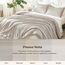 Litanika Linen Grey Comforter Set California King Size, 3-teiliges Cal King Size, leicht, solide, flauschiges Bettwäsche-Set für alle Jahreszeiten (277 x 244 cm Bettdecke und 2 Kissenbezüge)