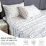 Bedlifes Bettlaken-Set für King-Size-Betten, ultraweich, atmungsaktiv, seidig, Blumenmuster, tiefe Taschen, 100 % Mikrofaser, 4-teilig, King-Size, weißes Blumenmuster