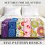 Bedlifes California King-Bettwäsche-Set, ultraweich, atmungsaktiv, seidige Blumen, tiefe Taschen, 100 % Mikrofaser, 4-teilig, Kali-King-Size-Bett, Paisleymuster, Dunkelblau
