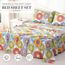 Bedlifes Queen-Size-Bettlaken-Set, bedruckt, ultraweich, gemustert, tiefes Bettlaken, Spannbetttuch und Kissenbezüge, 100 % Mikrofaser, 4-teilig, Queen-Size-Bett, mehrfarbig, Mandala