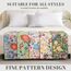 Bedlifes Bettwäsche-Set für Kingsize-Bett, ultraweich, atmungsaktiv, seidige Blumen, tiefe Taschen, 100 % Mikrofaser, 4-teilig, King-Size-Größe mit Blumenmuster