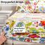 Bedlifes Bettwäsche-Set für Doppelbett, Blumenmuster, ultraweich, mit Blumenmuster, Bedruckt, tiefes Bettlaken, Spannbetttuch und Kissenbezug, 100% Mikrofaser, 3-teiliges Set