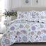Cozy Line Home Fashions Wende-Bettwäsche-Set, Lavendel, Violett, Blumenmuster, Tagesdecke, leicht, für alle Jahreszeiten, lila Paisley, Queen-Size-3-teilig