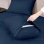Mejoroom Laken in voller Größe, Fadenzahl 1800, luxuriöse volle Laken mit 38.1 cm tiefer Tasche, Premium-Bettwäsche-Kollektion – extra weich, atmungsaktiv, knitterfrei, 4-teilig (voll, marineblau)