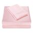 Homiest 4pcs Satin Sheets Set Luxury Silky Satin Bedding Set with Deep Pocket, 1 Fitted Sheet + 1 Flat Sheet + 2 Pillowcases (Queen Size, Blush Pink)