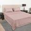 Mejoroom King-Size-Bettlaken, Fadenzahl 1800, Luxus-Kingsize-Bettlaken mit 38.1 cm tiefer Tasche, Premium-Bettwäsche-Kollektion, extra weich, atmungsaktiv, 4-teilig (Kingsize, Dusty Pink)