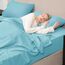 Mejoroom Bettlaken für Queen-Size-Betten, Fadenzahl 1800, luxuriös, ägyptische Queensize-Betten, 38.1 cm tiefe Tasche, Premium-Bettwäsche-Kollektion, extra weich, atmungsaktiv, 4-teilig (Queen, Aqua)