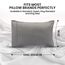 Utopia Bedding King-Size-Kissenbezüge – 2er-Pack – Hotelverschluss – weicher, gebürsteter Mikrofaserstoff – schrumpf- und farbecht, Kissenbezüge 20 X 40 Inches (Kingsize, Grau)