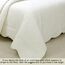 Cozy Line Home Fashions Viktorianisches Medaillon, massives Elfenbein, Matelasse-Prägung, 100% Baumwolle, Bettwäsche-Set, Bettdecke, für Schlafzimmer/Gästezimmer (Blantyre – Elfenbein, Queen –