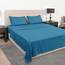 Mejoroom Queen-Size-Bettlaken-Set – Hotel Luxus 1800 Bettlaken und Kissenbezüge – Spannbetttuch mit tiefen Taschen, hypoallergen, knitterfrei und atmungsaktiv, 4-teilig (Queen, Pfauenblau)