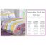 Cozy Line Home Fashions Wende-Bettwäsche-Set, Tagesdecke, Decke (Blumengarten, Doppelbett, 2-teilig)