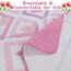 Cozy Line Home Fashions Pink Tulip Butterfly Floral 100% Cotton Reversible Quilt Bedding Set for Kids, Girls, Coverlet, Bedspreads (Twin - 4 Piece: 1 Quilt + 1 Standard Sham + 2 Decorative Pillows)