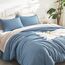 Litanika Bettwäsche-Set in voller Größe, 3-teilig, leicht, einfarbig, Flauschiges Bettwäsche-Set für alle Jahreszeiten (200 x 228 cm Bettdecke und 2 Kissenbezüge)