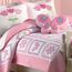 Cozy Line Home Fashions Pink Tulip Butterfly Floral 100% Cotton Reversible Quilt Bedding Set for Kids, Girls, Coverlet, Bedspreads (Twin - 4 Piece: 1 Quilt + 1 Standard Sham + 2 Decorative Pillows)