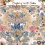 Cozy Line Home Fashions Luxuriöses, klassisches Bettwäsche-Set, 100% Baumwolle, Beige, Blau, Blumenmuster, Rosa, Bohemian-Stil, wendbare Tagesdecke (Kunstmalerei, King-Size-Bett)