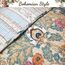 Cozy Line Home Fashions Luxuriöses, klassisches Bettwäsche-Set, 100% Baumwolle, Beige, Blau, Blumenmuster, Rosa, Bohemian-Stil, wendbare Tagesdecke (Kunstmalerei, King-Size-Bett)