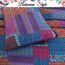 Cozy Line Home Fashions 100% Baumwolle Artsy Bohemian Purple Blueberry Fuchsia Patchwork Reversible Quilt Bedding Set, Coverlet Tagesdecke für alle Jahreszeiten (Boho Chic, Queen - 3-teilig)