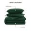Litanika Bettdecken-Set für King-Size-Betten, 3-teilig, leicht, einfarbig, für alle Jahreszeiten, flauschiges Bettwäsche-Set (308 x 248 cm Bettdecke und 2 Kissenbezüge) Smaragdgrün