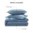 Litanika Übergroßes Bettwäsche-Set für Kingsize-Bett, graublau, Super-King-Size-Bett, Übergröße, 3-teilig, leicht, einfarbig, für alle Jahreszeiten, flauschiges Bettwäsche-Set (328 x 305 cm Bettdecke