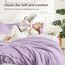 Litanika Lavender Comforter California King Size, 3-teiliges Cal King Size, leichtes, solides Bettwäsche-Set, ganzjährig, flauschiges Bettwäsche-Set (271 x 244 cm Bettdecke und 2 Kissenbezüge)
