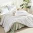Litanika Weißes übergroßes Bettwäsche-Set für King-Size-Bett, Super-King-Size-Bett, Übergröße, 3-teilig, leicht, einfarbig, flauschiges Bettwäsche-Set für alle Jahreszeiten (328 x 305 cm Bettdecke und