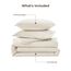Litanika Queen-Bettwäsche-Set, beige, 3-teilig, leicht, flauschig, solide, Daunen-Alternative, Bettdecke, Ganzjahres-Bettwäsche-Set, Geschenkauswahl