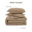 Litanika California King Size Bettwäsche-Set für King-Size-Betten, 3-teilig, einfarbig, für alle Jahreszeiten, flauschiges Bettwäsche-Set (271 x 244 cm Bettdecke und 2 Kissenbezüge)