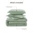 Litanika King-Size-Bettwäsche-Set, salbeigrün, 3-teilig, Boho-Bett, leicht, für alle Jahreszeiten geeignet, Flauschiges Bettwäsche-Set (270x228 cm Bettdecke und 2 Kissenbezüge)