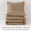 Litanika California King Size Bettwäsche-Set für King-Size-Betten, 3-teilig, einfarbig, für alle Jahreszeiten, flauschiges Bettwäsche-Set (271 x 244 cm Bettdecke und 2 Kissenbezüge)