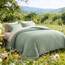 Litanika Übergroßes Bettwäsche-Set für King-Size-Bett, 3-teilig, Salbeigrün, leicht, einfarbig, für alle Jahreszeiten, flauschiges Bettwäsche-Set (1 Bettdecke und 2 Kissenbezüge)