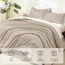 Litanika Bettwäsche-Set für Queen-Size-Betten, 3-teilig, einfarbig, für alle Jahreszeiten, Daunen-Alternativ-Bettwäsche-Set (228 x 228 cm Bettdecke und 2 Kissenbezüge) Khaki