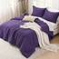 Litanika Lila Bettwäsche-Set California King Size, 3-teiliges Cal King Size, solides Bettwäsche-Set und Kollektionen, übergroße Ganzjahres-Bettwäsche (270x244 cm Bettdecke und 2 Kissenbezüge)