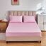 Bettwäsche-Set mit Blumenmuster, graues Bett in einer Tasche, 7-teilig, Queen-Size-Größe, Rosa, Weiß, Blumenmuster, Mikrofaser, wendbares Bettwäsche-Set (1 Steppdecke, 2 Kissenbezüge, 1 rosa Bettlaken