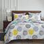 Uozzi Bedding Bett in einer Tasche, 7-teilig, King-Size-Größe, bunte Punkte, weiche Mikrofaser, wendbares Bettdecken-Set (1 x Bettdecke, 2 x Kissenbezüge, 1 x Spannbetttuch, 2 x Kissenbezüge)