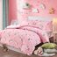 Uozzi Bedding Bed in a Bag 7-teiliges Queen-Size-Bettwäsche-Set mit Einhorn-Motiv, rosa mit Regenbogen-Stern – weiche Mikrofaser, Wendebettwäsche-Set (1 Steppdecke, 1 Spannbetttuch, 2 Kissenbezüge)