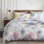 6-teiliges Bettwäsche-Set für Doppelbett in Einer Tasche, Bunte Punkte, weiche Mikrofaser, warmes Winter-Bettwäsche-Set (1 Steppdecke, 2 Kissenbezüge, 1 Bettlaken, 1 Spannbetttuch, 1 Kissenbezug)