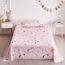 Uozzi Bedding Bed in a Bag 7-teiliges Queen-Size-Bettwäsche-Set mit Einhorn-Motiv, rosa mit Regenbogen-Stern – weiche Mikrofaser, Wendebettwäsche-Set (1 Steppdecke, 1 Spannbetttuch, 2 Kissenbezüge)