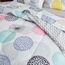 Uozzi Bedding Bett in einer Tasche, 7-teilig, King-Size-Größe, bunte Punkte, weiche Mikrofaser, wendbares Bettdecken-Set (1 x Bettdecke, 2 x Kissenbezüge, 1 x Spannbetttuch, 2 x Kissenbezüge)