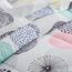7-teiliges Bettwäsche-Set für Queen-Size-Bett in einer Tasche, bunte Punkte, weiche Mikrofaser, wendbares Bettwäsche-Set (1 Steppdecke, 2 Kissenbezüge, 1 Bettlaken, 1 Spannbetttuch, 2 Kissenbezüge)