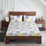 Uozzi Bedding Bett in einer Tasche, 7-teilig, King-Size-Größe, bunte Punkte, weiche Mikrofaser, wendbares Bettdecken-Set (1 x Bettdecke, 2 x Kissenbezüge, 1 x Spannbetttuch, 2 x Kissenbezüge)