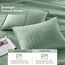 Comfort Spaces Kienna Steppdecken-Set, luxuriös, doppelseitig, genäht, für alle Jahreszeiten, leicht, Tagesdecke, Bettwäsche, passende Kissenbezüge, Meeresschaum, 3-teilig