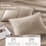 Comfort Spaces Kienna Ganzjahres-Tagesdecke, leicht, Übergröße, 259,1 x 299,7 cm, Taupe