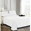 Eleganten Komfort Best, Weichsten, coziest 6 Tabelle Sets. – 1500 Fadenzahl Ägyptische Qualität Luxuriöse knitterfrei 6 Damast Streifen Bed Sheet Set, California King weiß