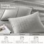 Comfort Spaces - CS14-0060 Kienna Steppdecke, Tagesdecke, ultraweich, hypoallergen, für alle Jahreszeiten, leichte Füllung, genähte Bettwäsche, King-Size-Bett, 264,2 x 228,6 cm, grau, 2-teilig
